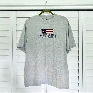 Vintange TSC WEST Las Vegas USA Tee L Gray